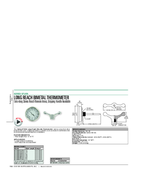 Thumbnail of document Data Sheet - BTLRN Long Reach Bimetal Thermometer